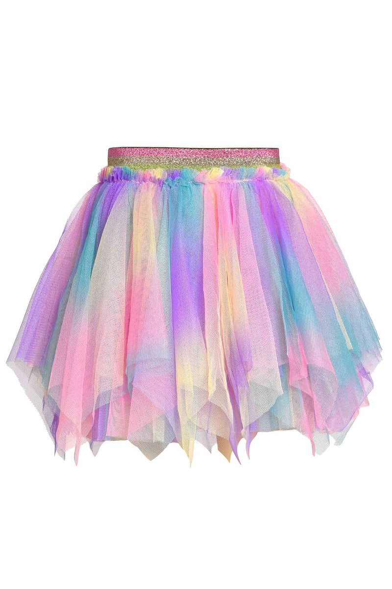 Baby Sara Little Girls Rainbow Color Hanky Tutu Skirt