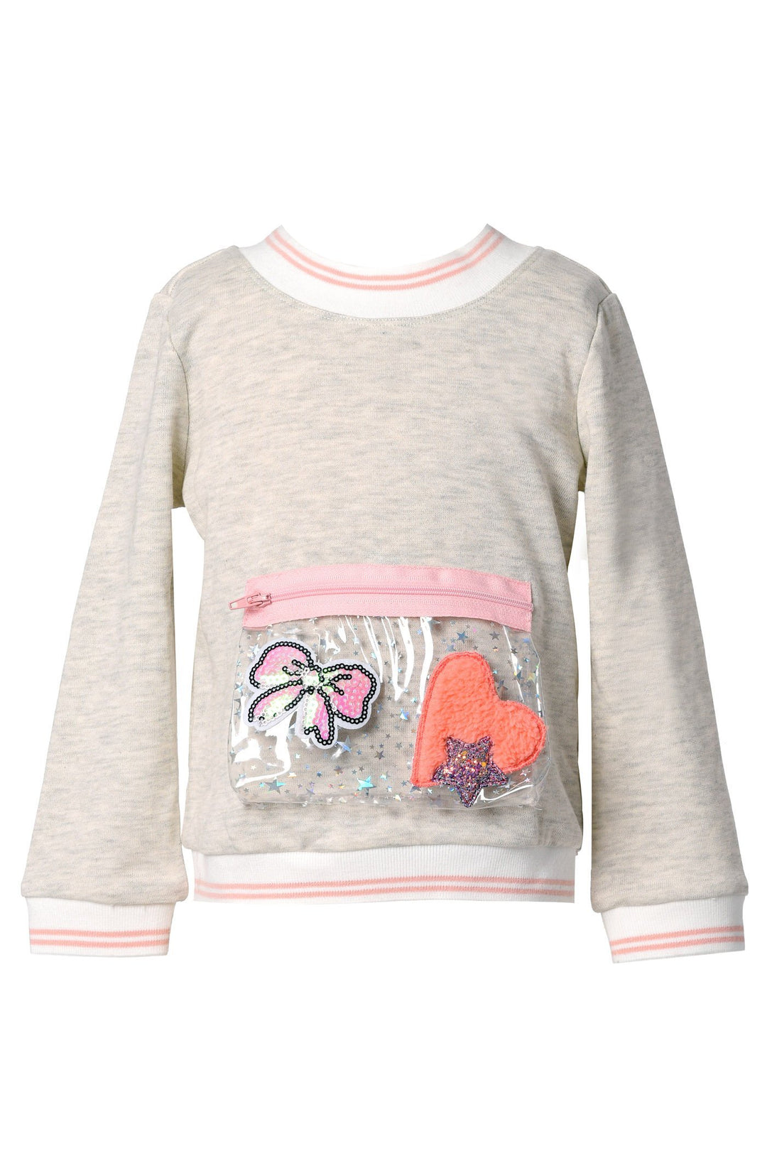 Baby Sara Baby Girl's Vinyl Purse Pocket Pullover