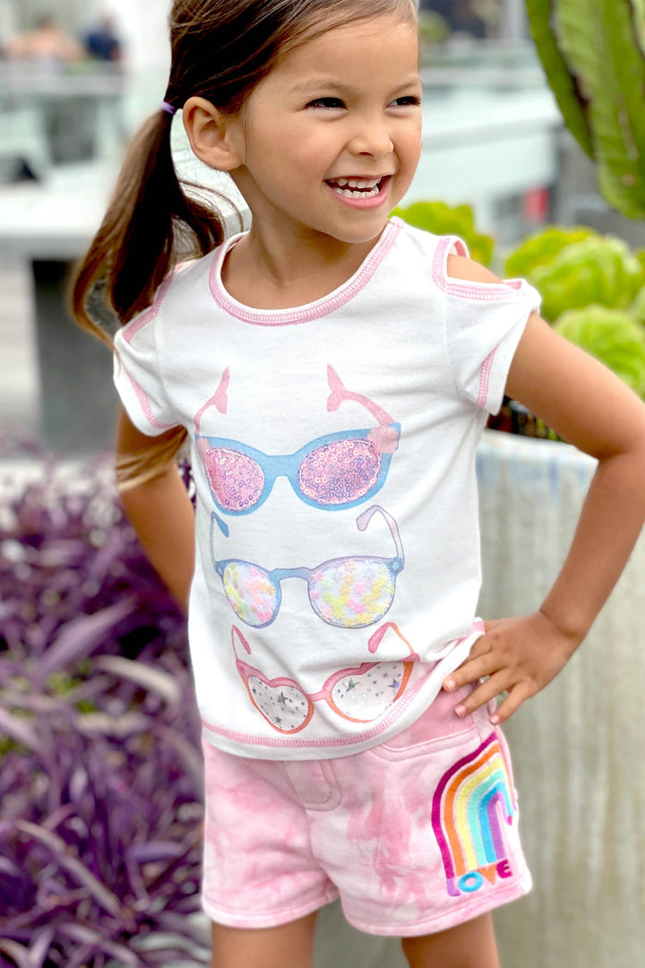 Little Girl’s Cold Shoulder Sunglasses Top