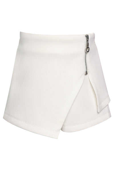 Little l Big Girl’s Trendy Chic Elevated Basic Asymmetric Skort