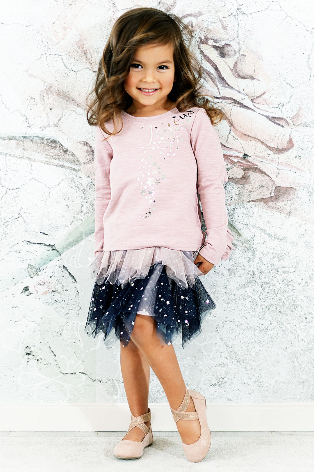 Baby Sara Baby Girl's Star Hanky Hem Mesh Tutu