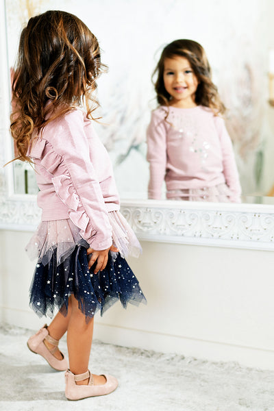 Baby Sara Baby Girl's Star Hanky Hem Mesh Tutu