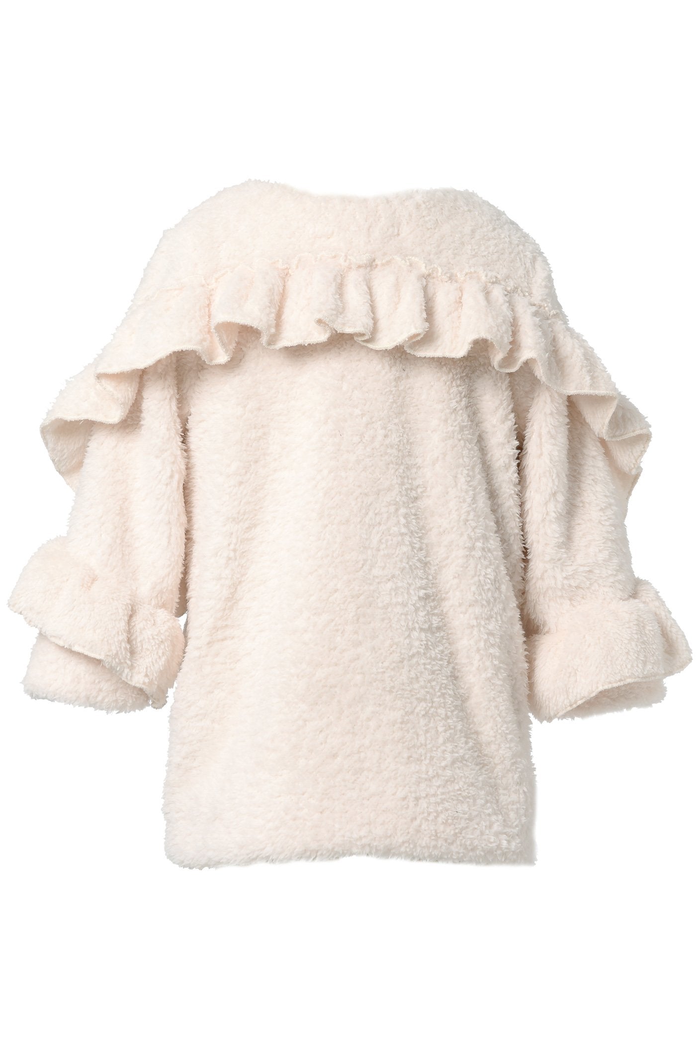Baby Sara Baby Girl's Sherpa Ruffle Detail Coat