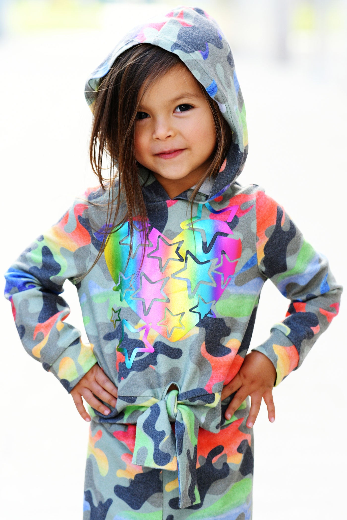 Baby Sara Baby Girl's Rainbow Camo Print Joggers
