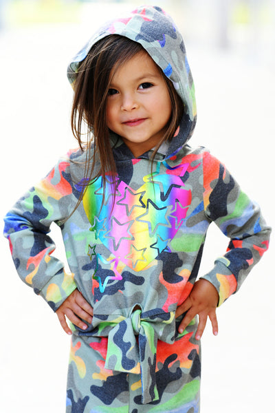 Baby Sara Baby Girl's Rainbow Camo Print Joggers