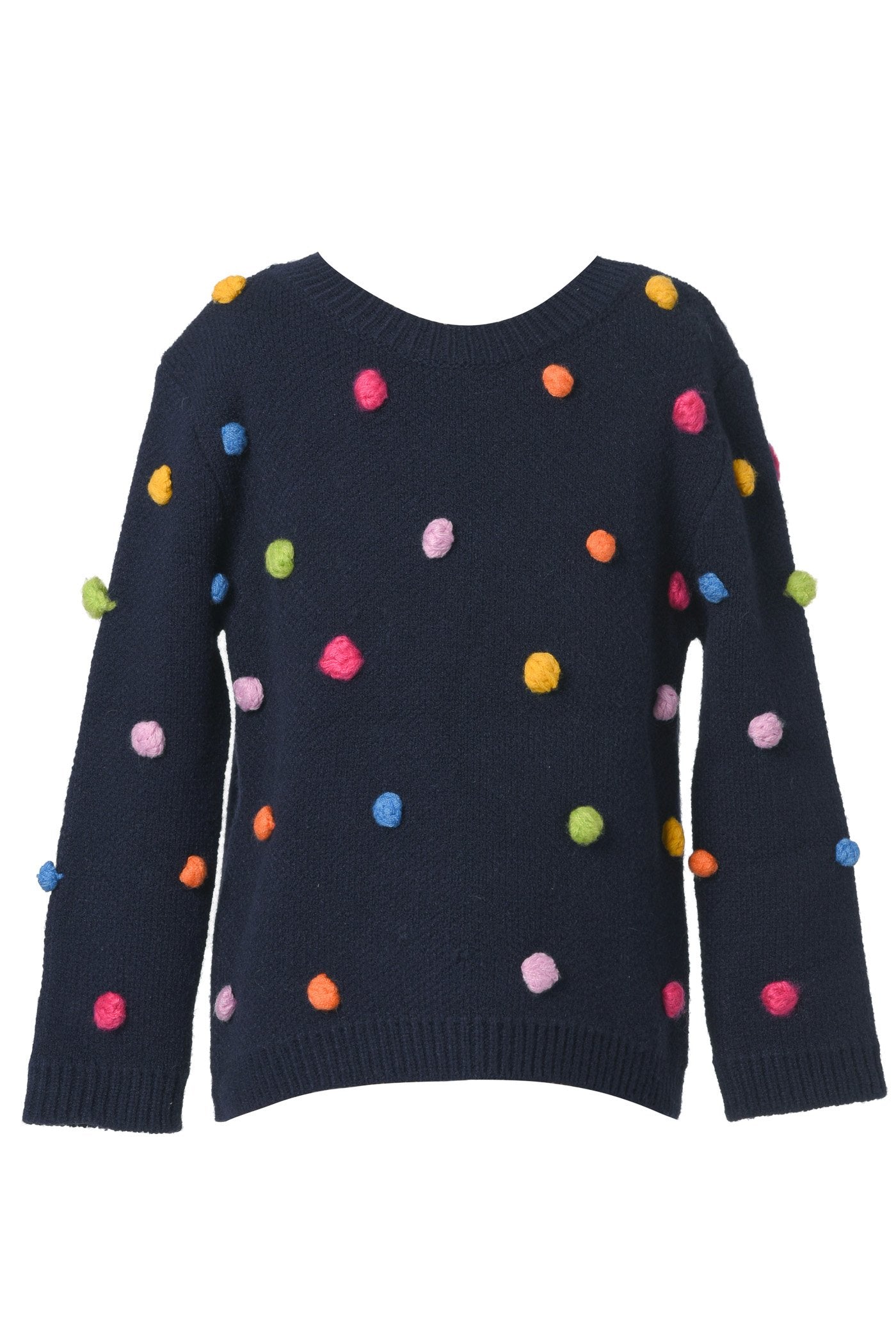 Baby Girl's Thin Knit PomPom Pullover