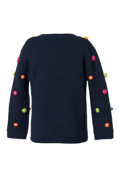 Baby Girl's Thin Knit PomPom Pullover