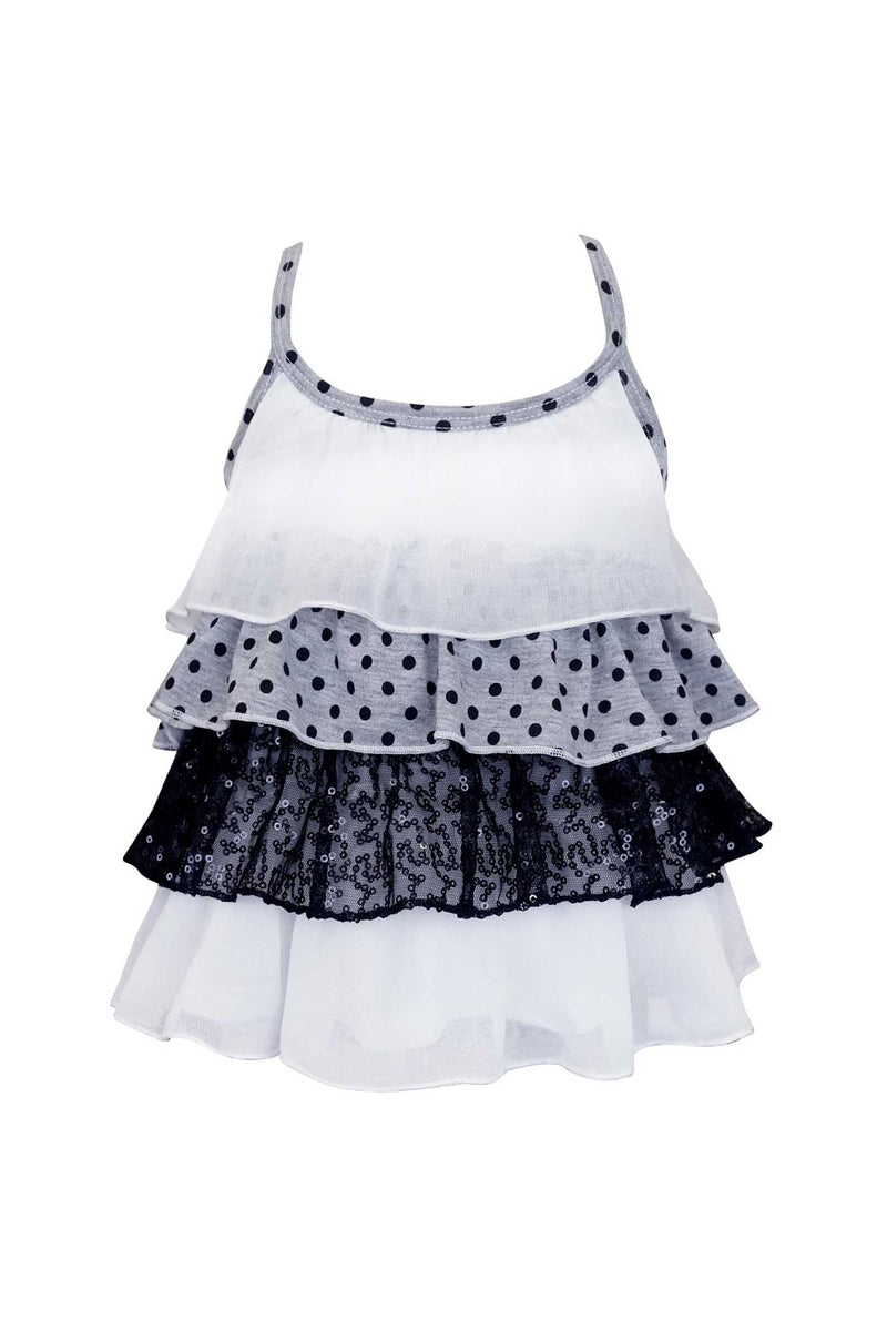 Baby Sara Little Girls Ruffle Tiered Cami Top