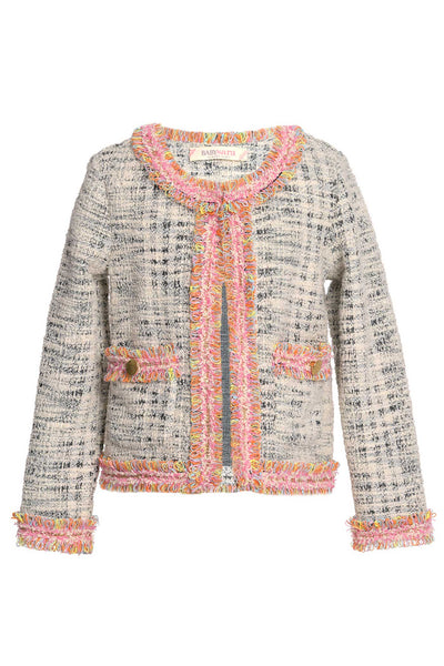 Baby Sara Little Girls Tweed Fashion Jacket