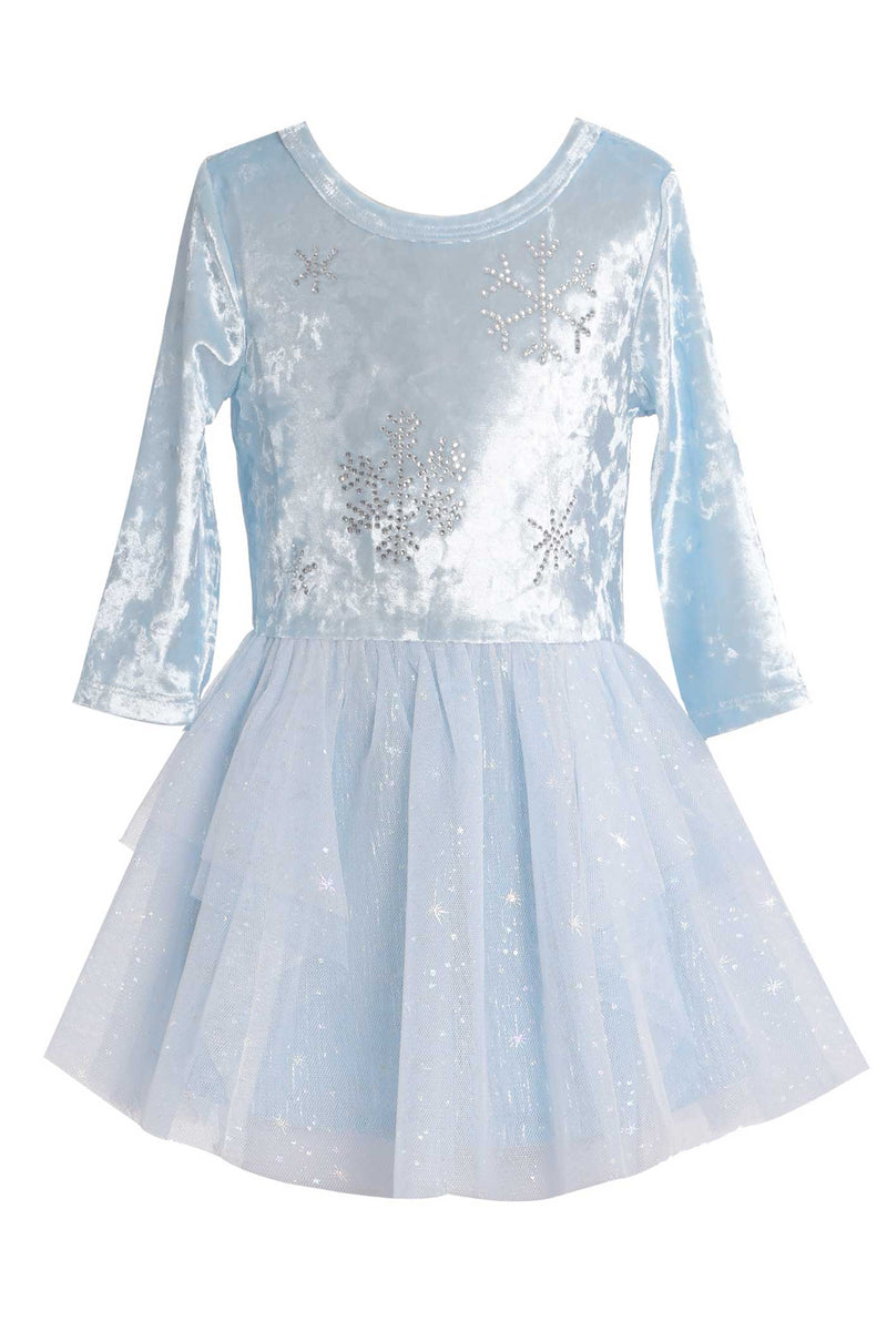 Baby Sara Toddler Girls 3/4 Sleeve Snow Princess Tutu Dress