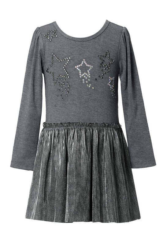 Baby Girl's Twofer Shooting Star Shimmer Dress