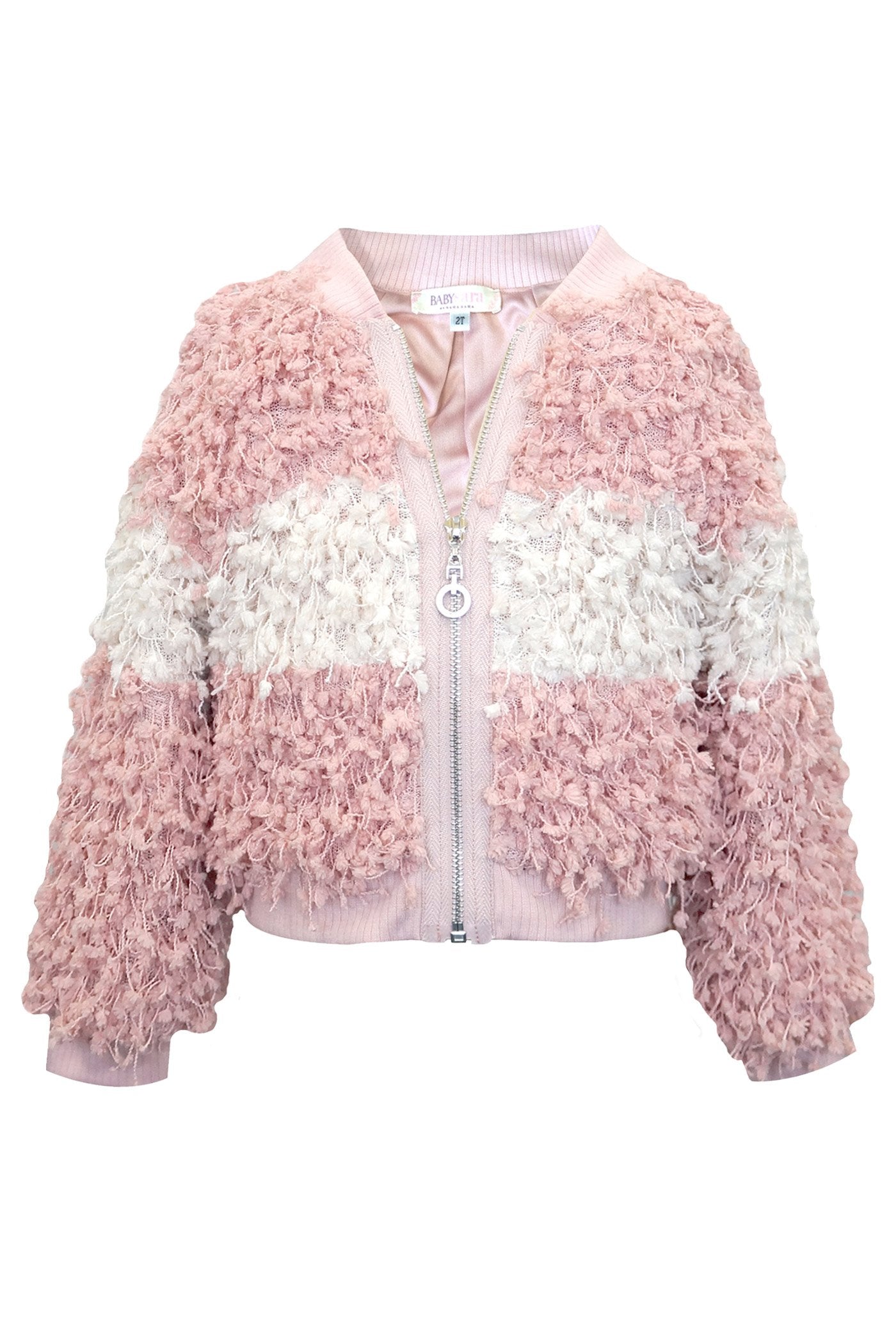 COLOR BLOCK TEXTURED BOMBER JACKET