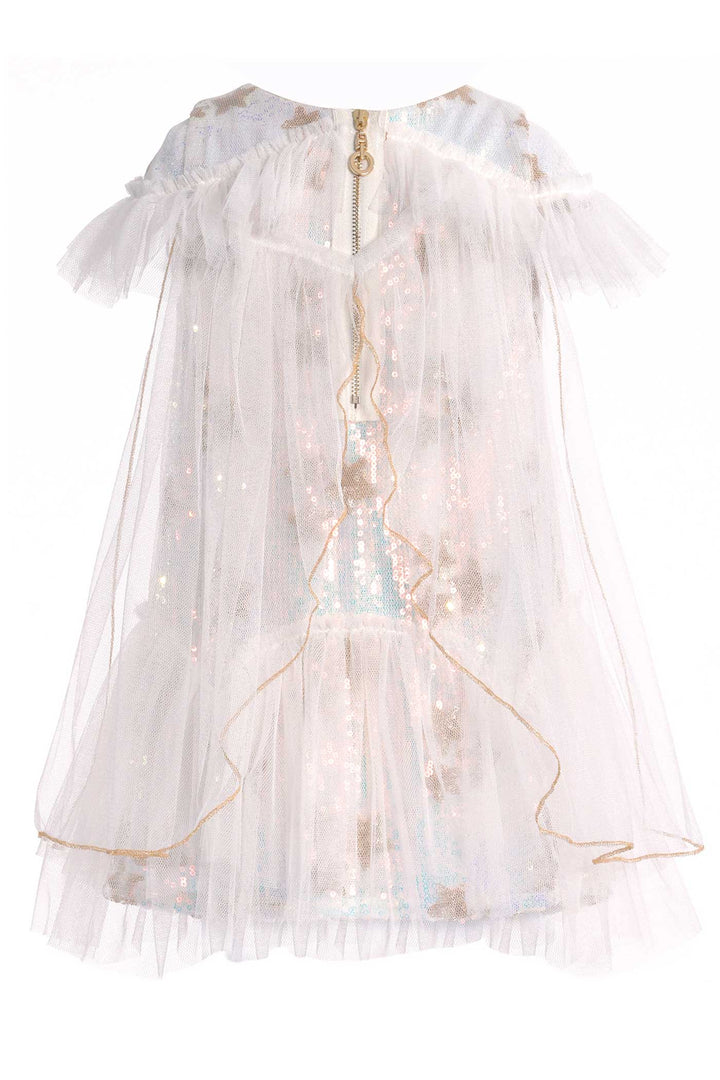 Baby Sara Baby Girls Star Sequin Princess Doll Dress