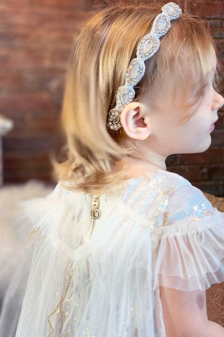 Baby Sara Baby Girls Star Sequin Princess Doll Dress