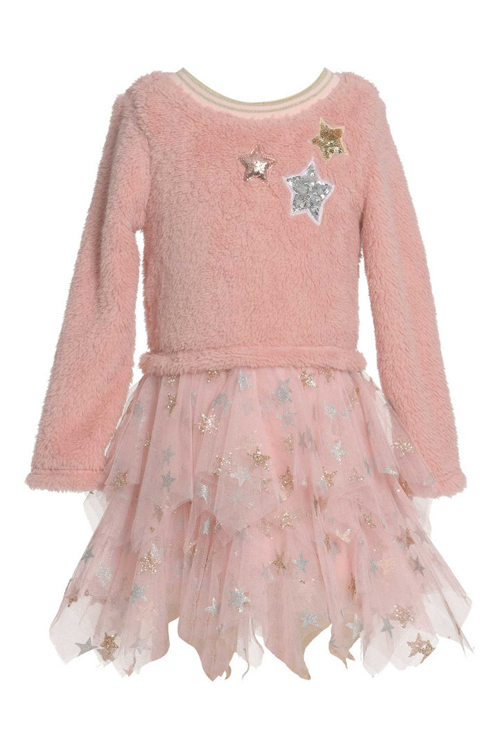 Baby Sara Little Girls Long Sleeve Hanky Tutu Dress