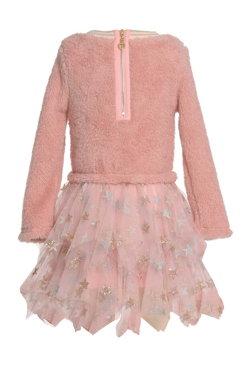 Baby Sara Little Girls Long Sleeve Hanky Tutu Dress