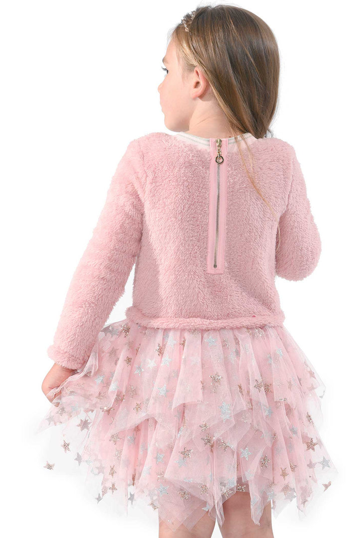Baby Sara Little Girls Long Sleeve Hanky Tutu Dress