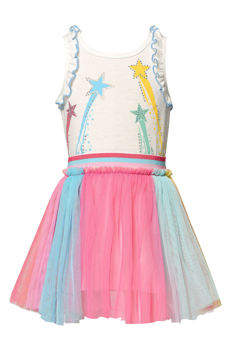 my hannah banana truly me too Twofer Tutu   Shooting Star Print  Colorful Mesh Tutu  Elastic Waistline   Colorful, Girl, and Fun  Twofer Tutu Dress W/Shooting Star Print