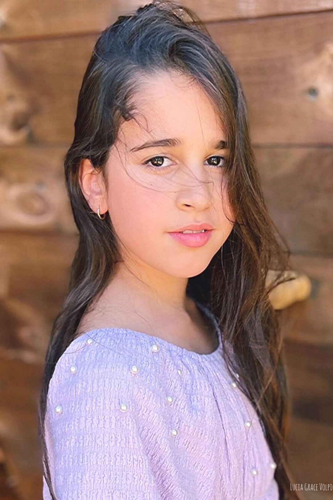 Girl’s Pearl Puff Sleeve Off The Shoulder Doll Dress