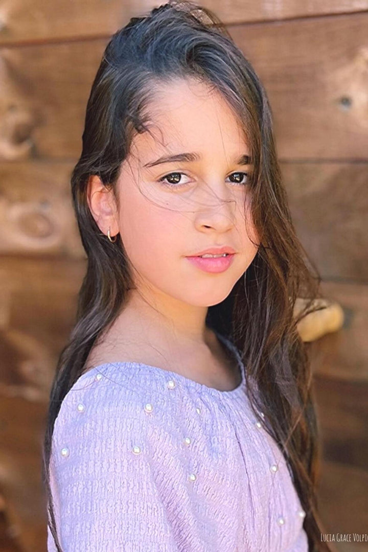 Girl’s Pearl Puff Sleeve Off The Shoulder Doll Dress