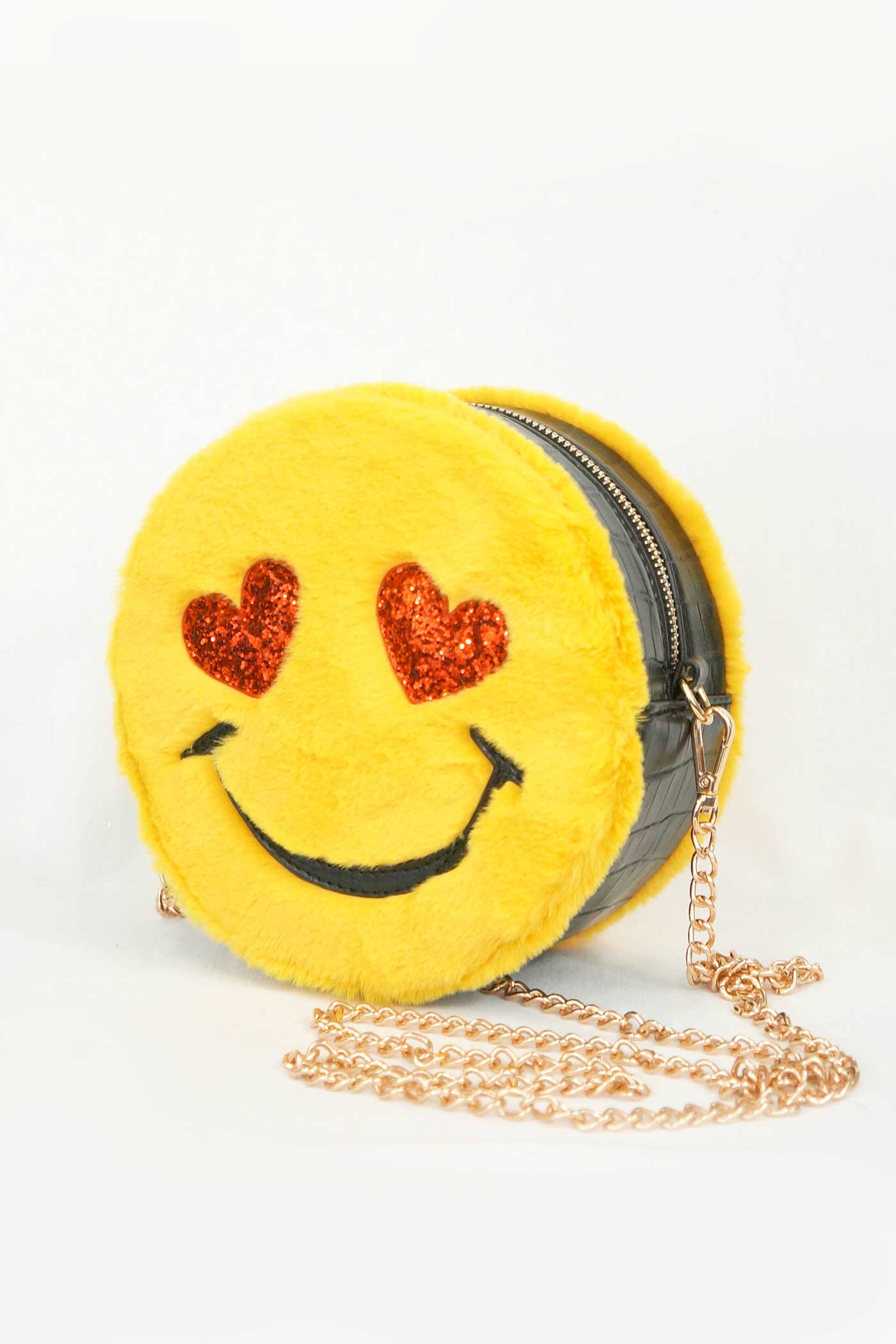 Hannah Banana Girls Emoji Faux Fur Cross Body Bag