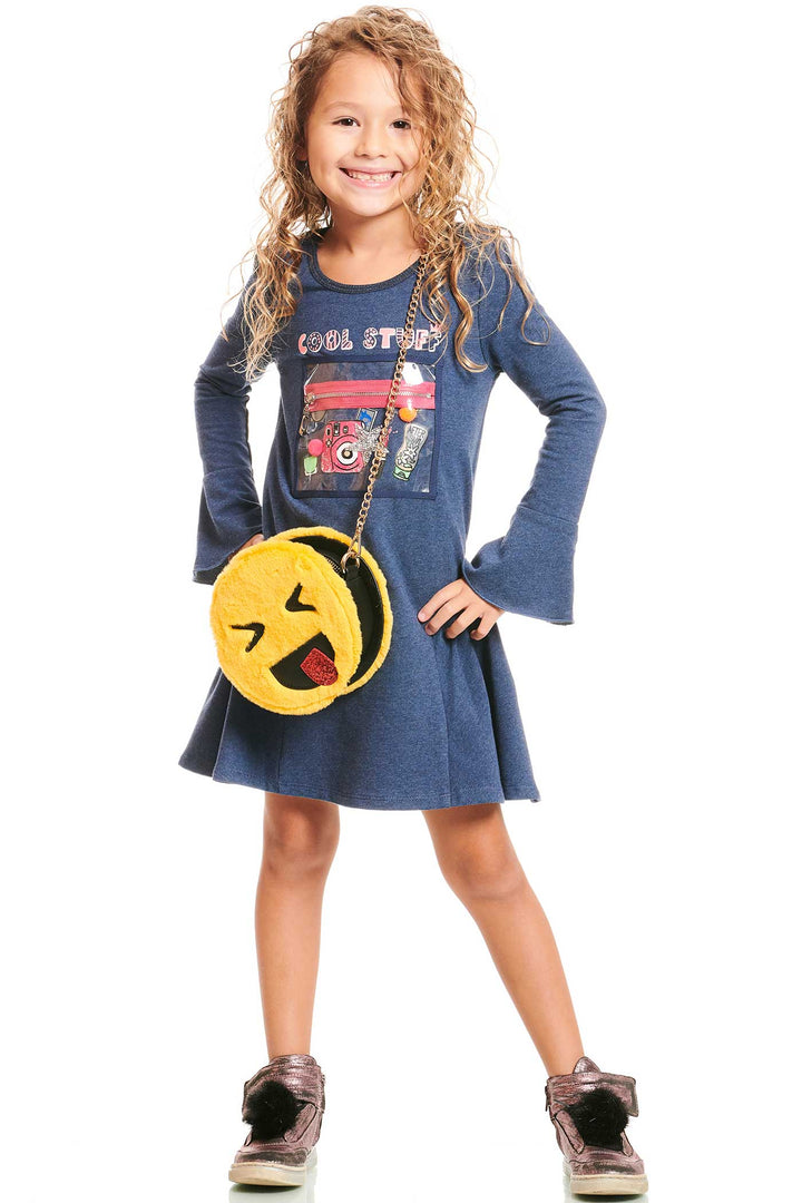 Hannah Banana Girls Emoji Faux Fur Cross Body Bag