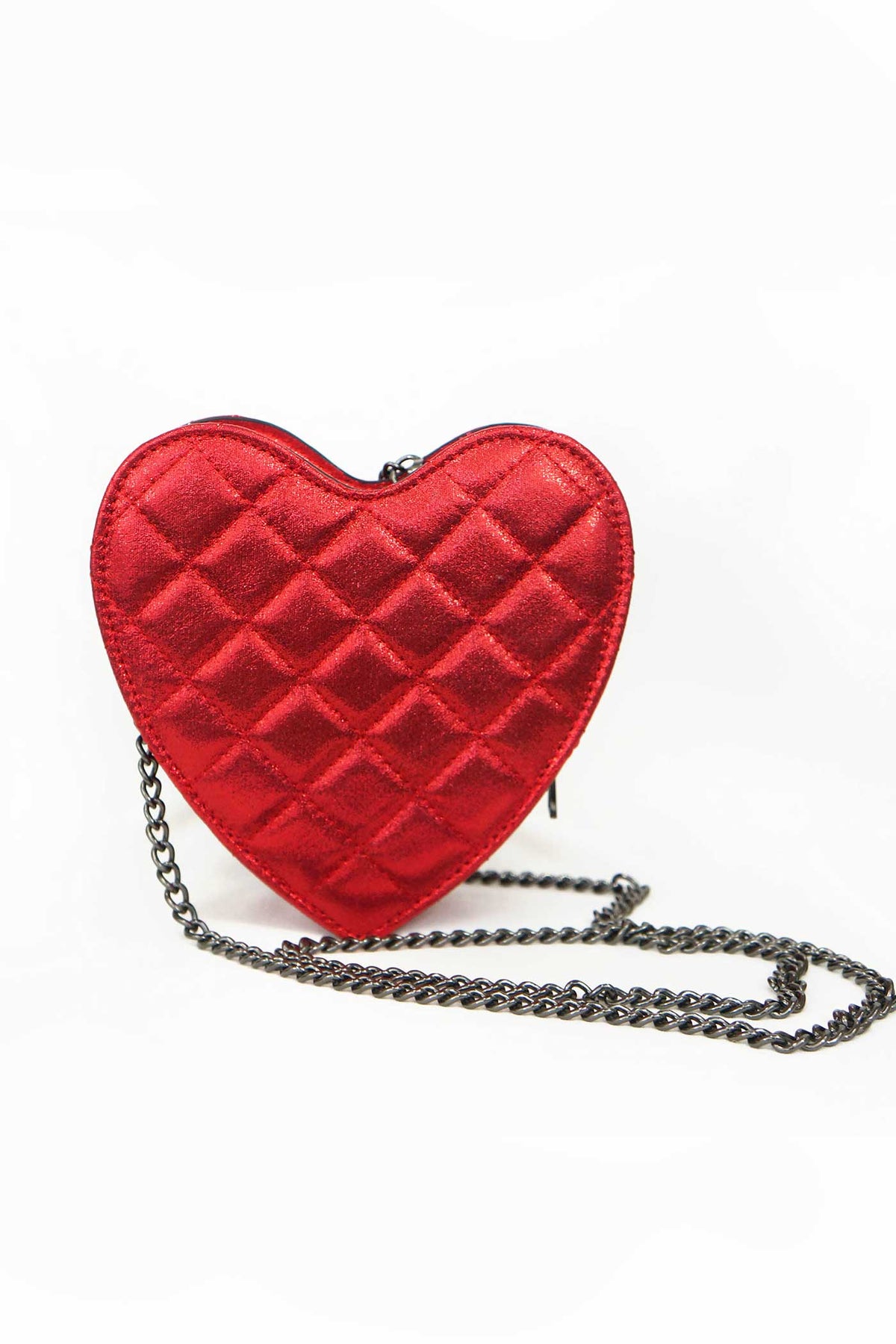 Quilted Heart Shape Bag