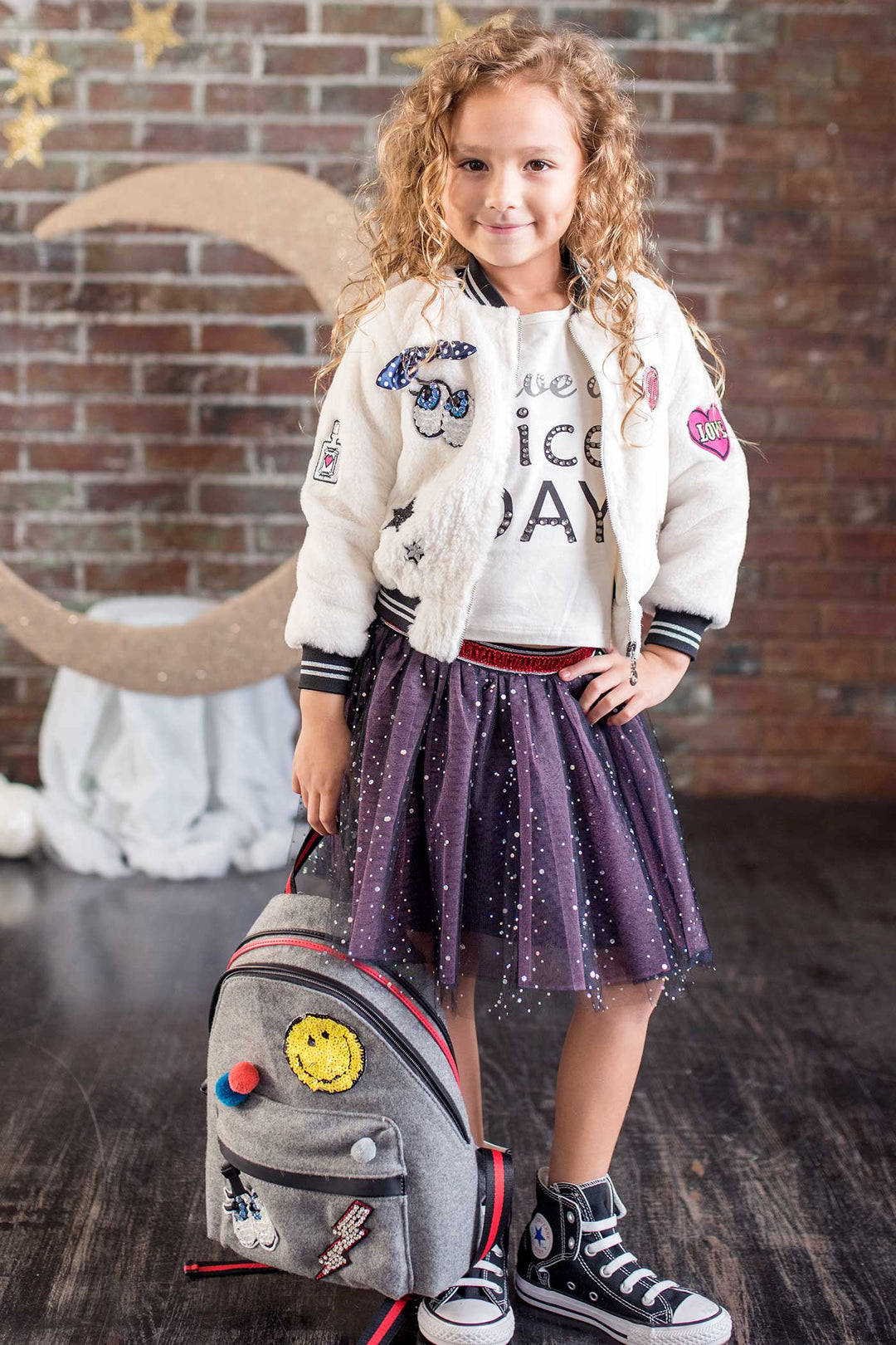 Hannah Banana Girls Playful Patch Backpack