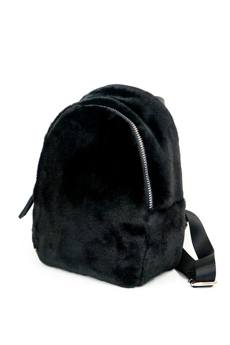 Hannah Banana Girls Faux Fur Mini Backpack myhannahbanana