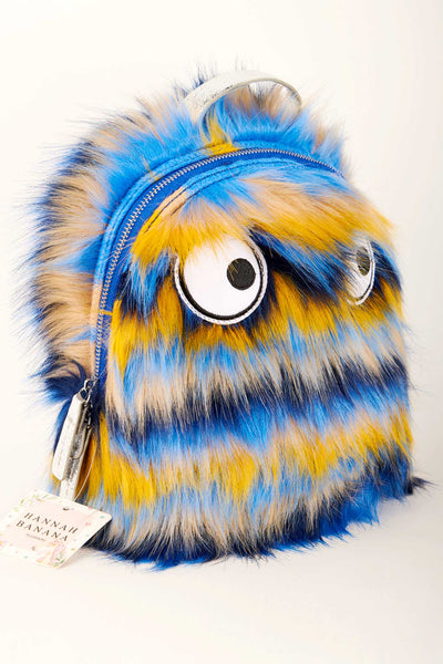 Hannah Banana Cute Fur Monster Backpack