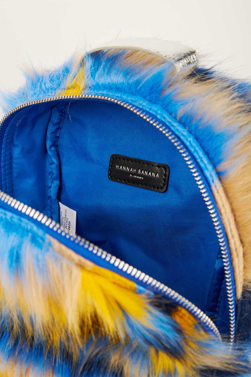 Hannah Banana Cute Fur Monster Backpack