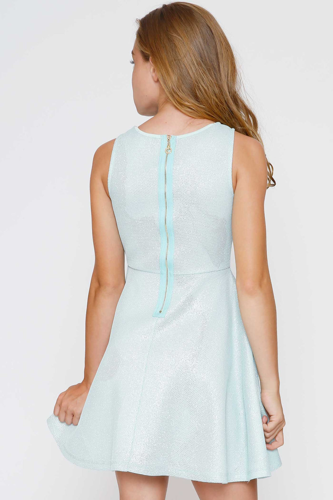 Hannah Banana Girls Sleeveless Fit and Flare Jeweled Party Dress