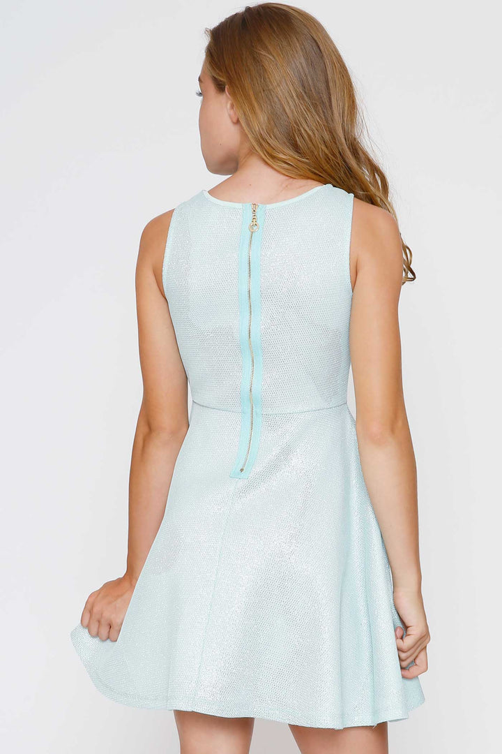 Hannah Banana Girls Sleeveless Fit and Flare Jeweled Party Dress