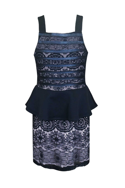 Hannah Banana Big Girls Sleeveless Lace Peplum Party Dress