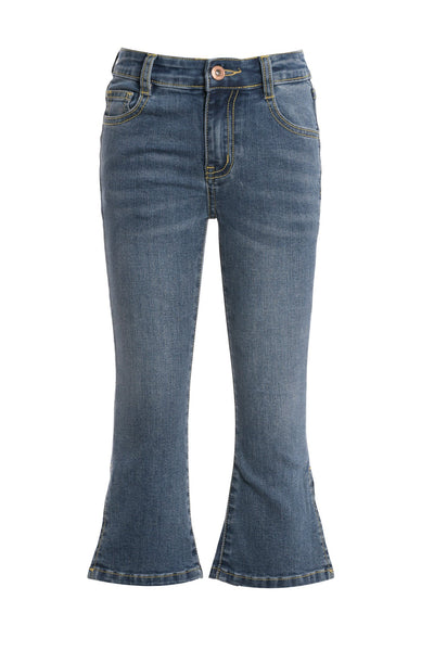 CAPRI DENIM JEANS WITH SIDE SLIT DETAIL