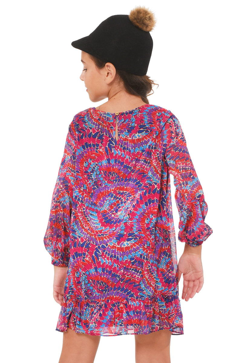 Truly Me Big Girls Geo Print A-Line Dress