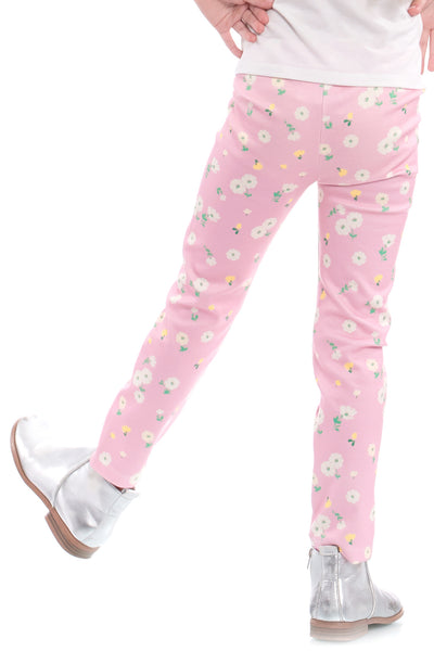 Little Girls Ditzy Floral Print Leggings