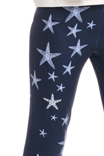 Truly Me Pink Little Girls Starfish Leggings