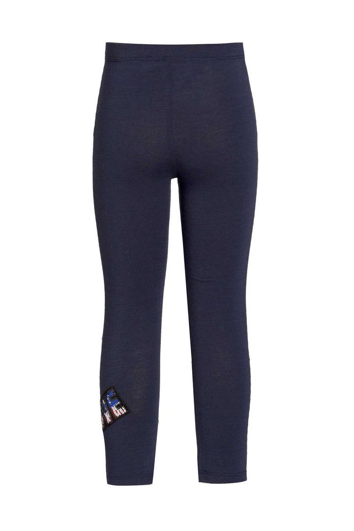 Little Girls 4th of July Themed Navy Leggings