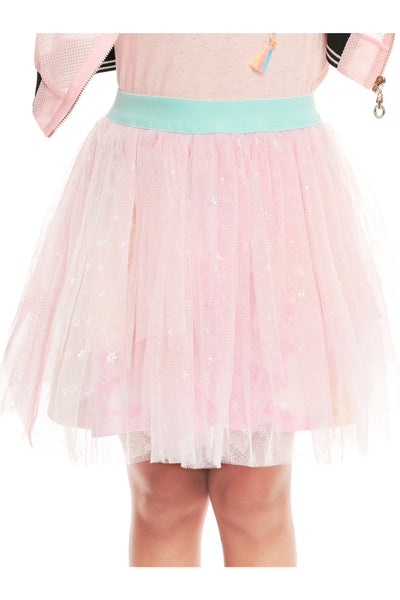 Truly Me Pink Little Girls Sparkly Hanky Hem Tutu Skirt