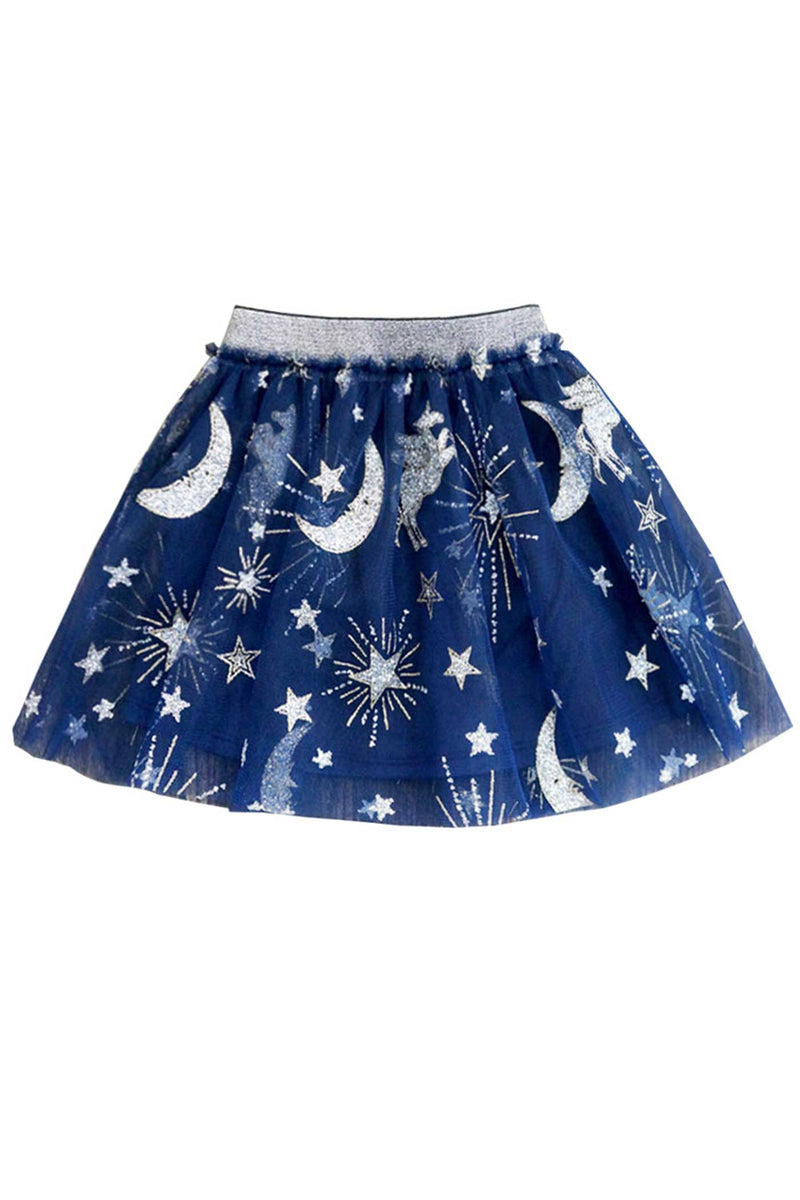 Truly Me Little Girls Moon and Star Glitter Tutu Skirt