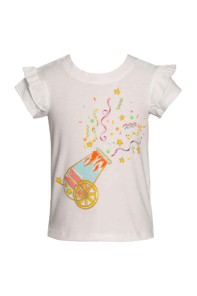 Little Girls Confetti Canon Short Sleeve T-shirt