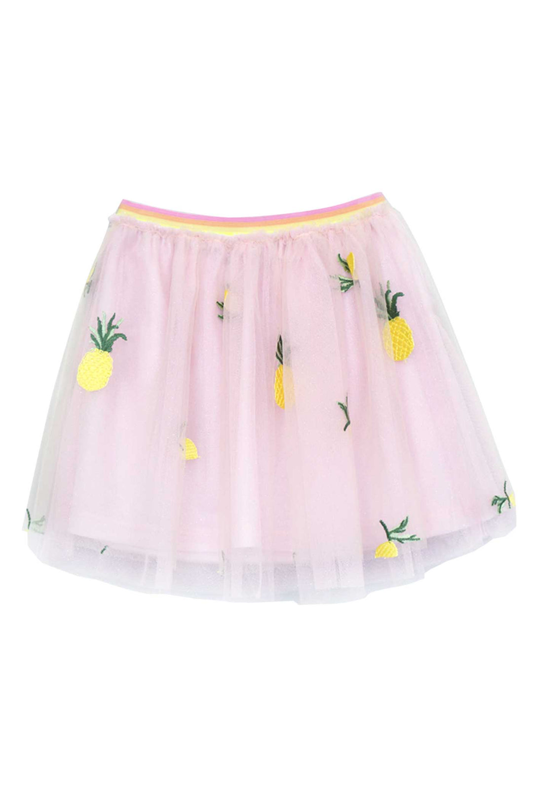 Truly Me Little Girls Pineapple Embroidered Tutu Skirt