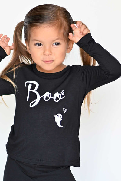 Truly Me Little Girls Boo Little Ghost Long Sleeve Halloween Top