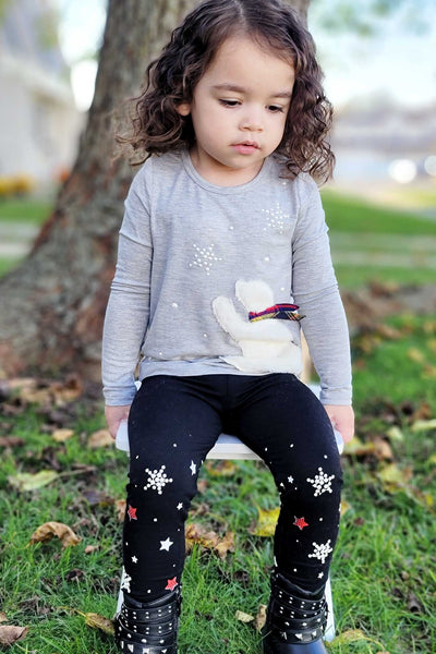 Truly Me Little Girls Pearl Star Leggings