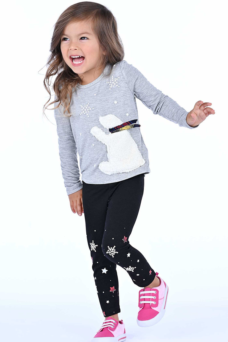 Truly Me Little Girls Pearl Star Leggings