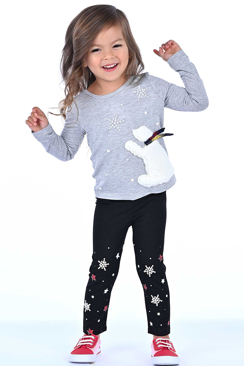 Truly Me Little Girls Pearl Star Leggings