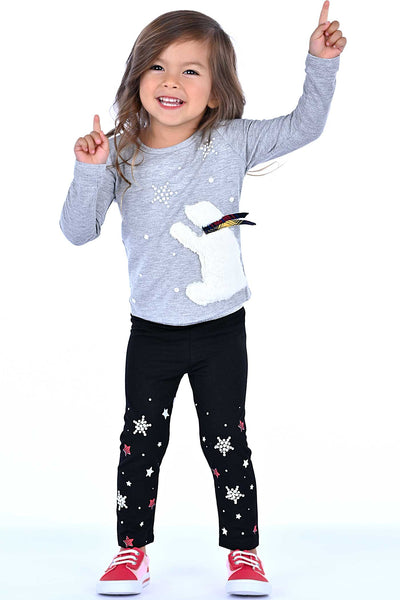 Truly Me Little Girls Polar Bear Long Sleeve Top