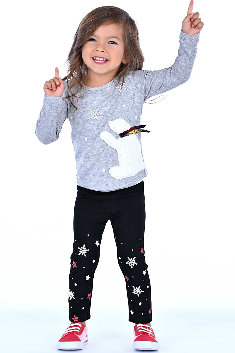 Truly Me Little Girls Pearl Star Leggings