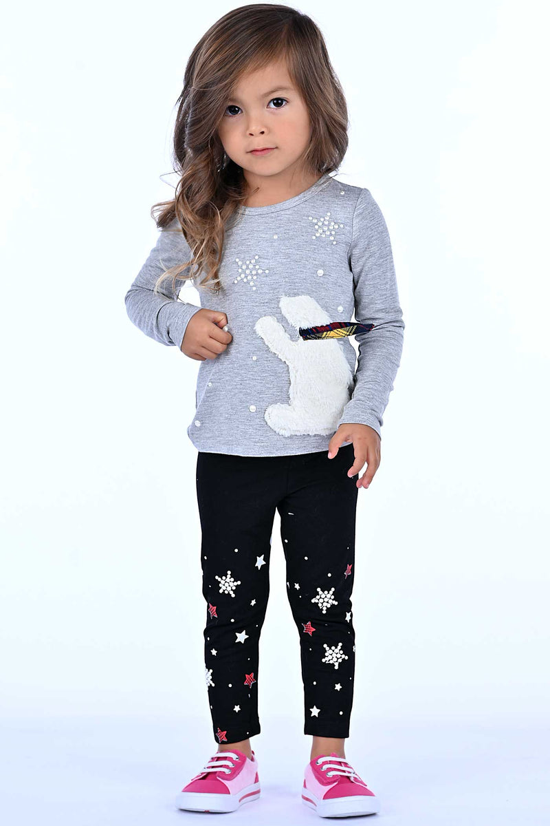 Truly Me Little Girls Pearl Star Leggings